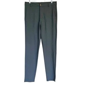 Aha Active Mens 32R Tapered Athletic Pants In Blue With Zipper & Button Closure